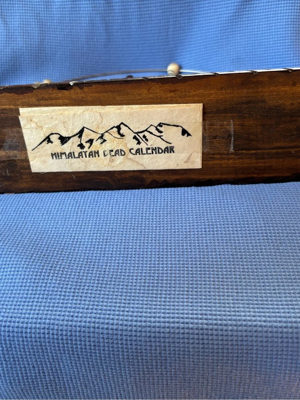 Vintage Himalayan bead  perpetual calendar Homemade in Nepal  Rare